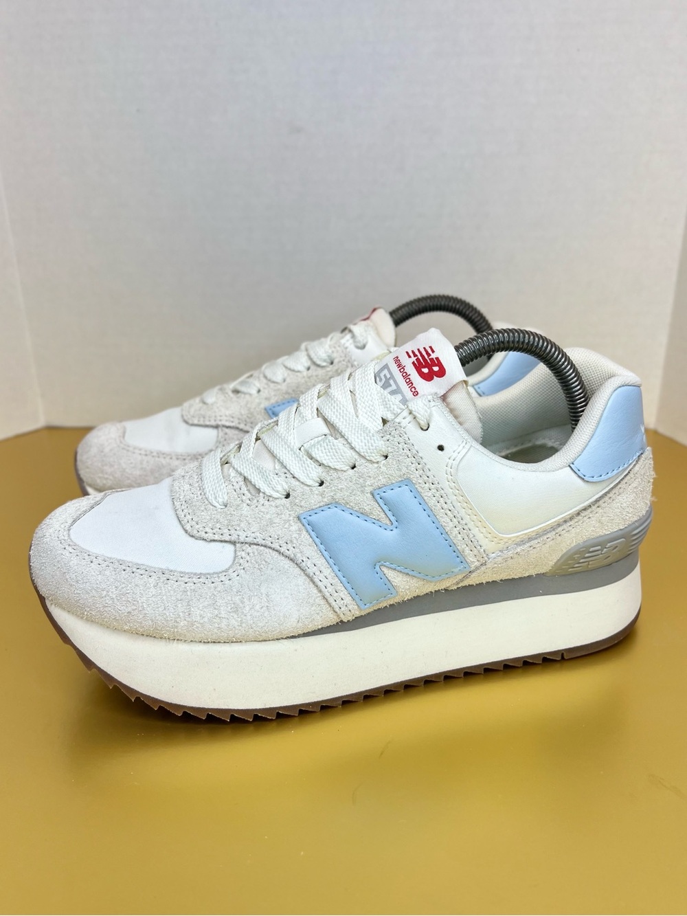 NEW BALANCE 574 PLUS REFLECTION Platform Lifestyle Womens Sneakers Sz 9 NWOB